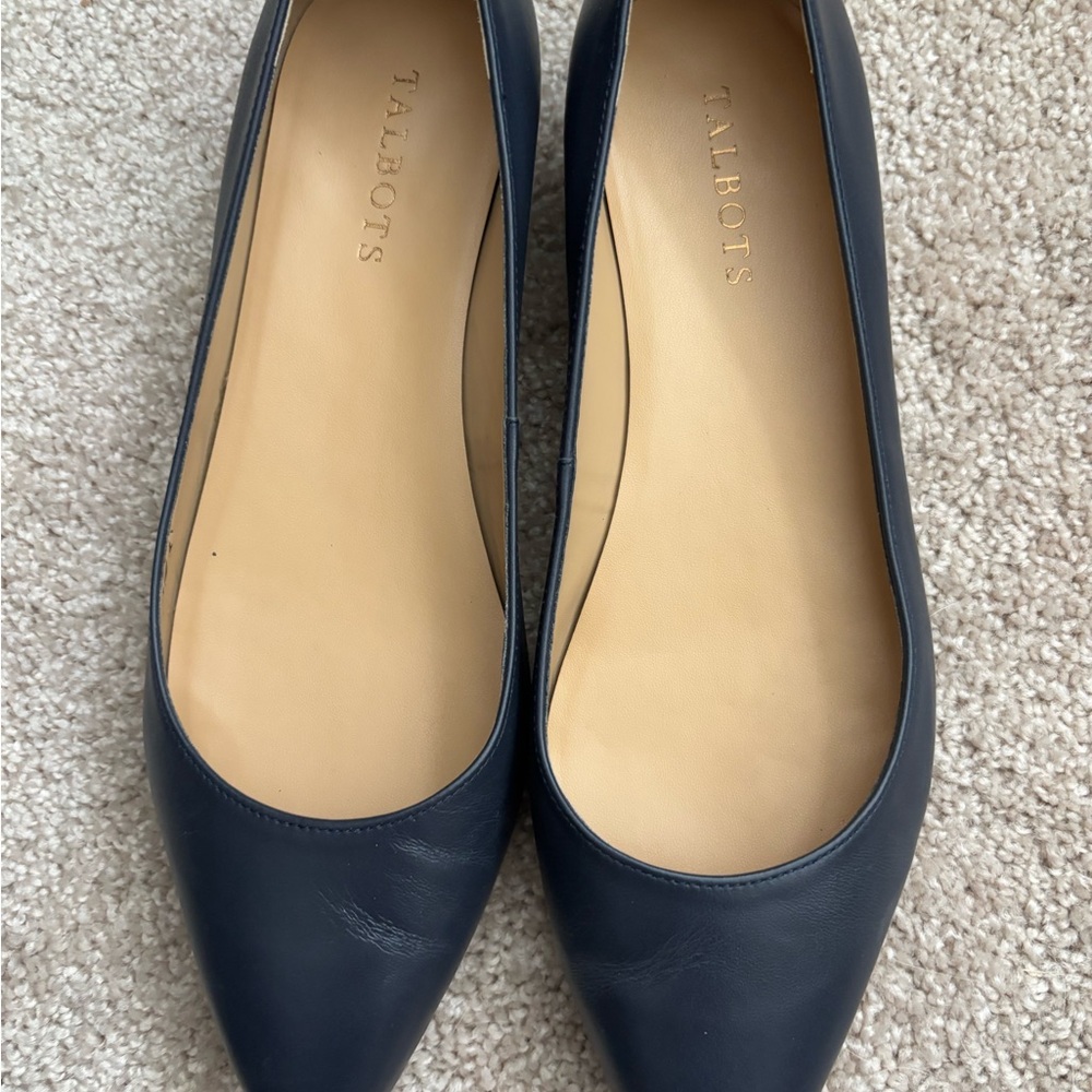 Talbots Classic Navy Blue Flats